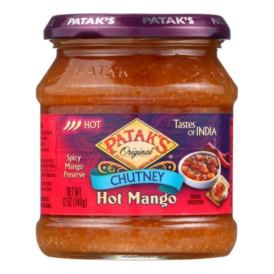 Pataks Chutney - Hot Mango - Hot - 12 oz - case of 6
