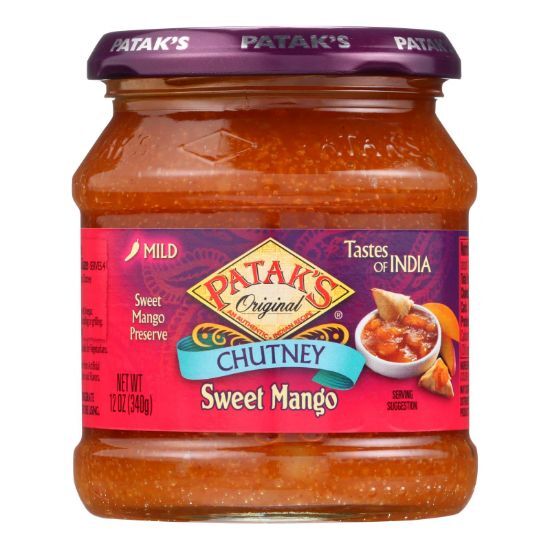 Pataks Chutney - Sweet Mango - Mild - 12 oz - case of 6