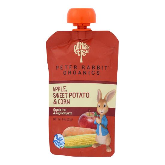 Peter Rabbit Organics Veggie Snacks - Sweet Potato Corn and Apple - Case of 10 - 4.4 oz.