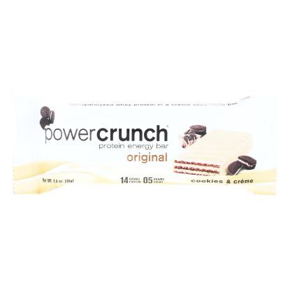 Power Crunch Bar - Cookies and Cream - Case of 12 - 1.4 oz