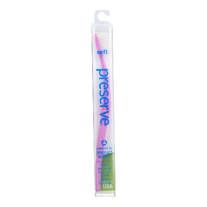 Preserve Toothbrush in a Travel Case Soft - 6 Pack - Assorted Colors
