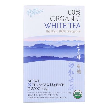 Prince of Peace Organic Premium Peony White Tea - 20 Tea Bags
