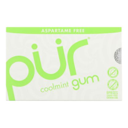 Pur Gum - Coolmint - Aspartame Free - 9 Pieces - 12.6 g - Case of 12