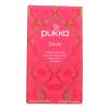 Pukka Herbal Teas Love Organic Rose Chamomile and Lavender Tea - Caffeine Free - Case of 6 - 20 Bags