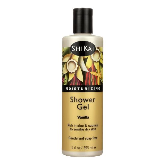 Shikai Products Shower Gel - Vanilla - 12 oz