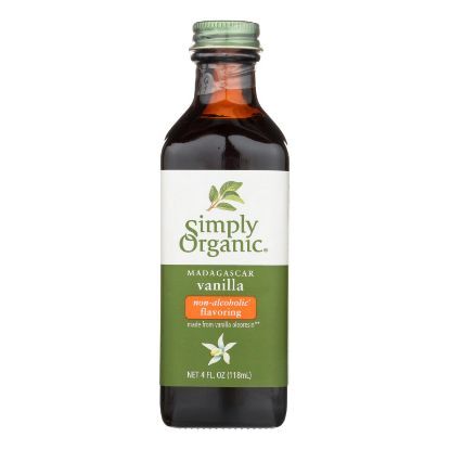 Simply Organic Vanilla Flavoring - Organic - 4 oz - Case of 6