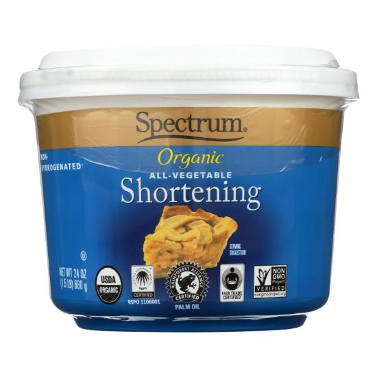 Spectrum Naturals Organic Shortening - Case of 12 - 24 oz.