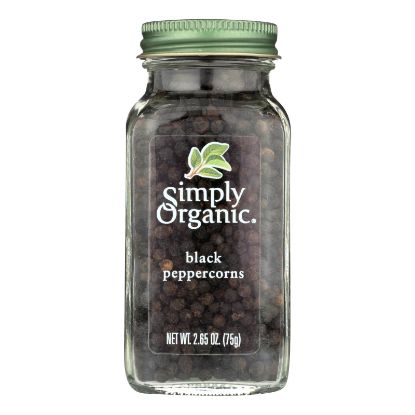 Simply Organic Black Peppercorns - Case of 6 - 2.65 oz.