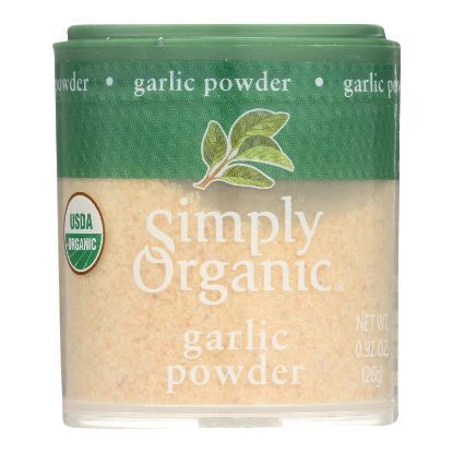 Simply Organic Garlic - Organic - Powder - .92 oz - Case of 6