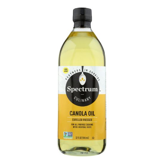 Spectrum Naturals Refined Canola Oil - Case of 12 - 32 Fl oz.