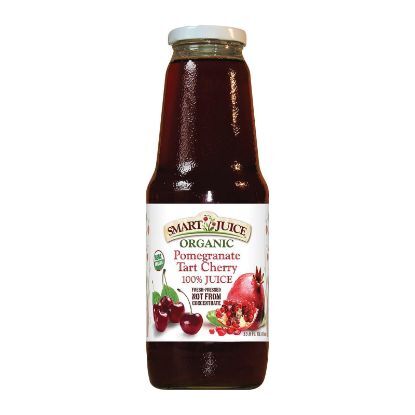Smart Juice Organic Pomegranate Tart Cherry - Case of 6 - 33.8 Fl oz.