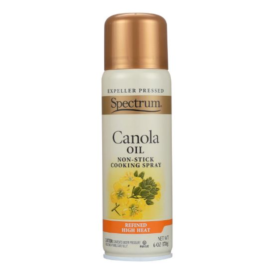 Spectrum Naturals Spray Oil - Canola - High Heat - 6 oz - case of 6