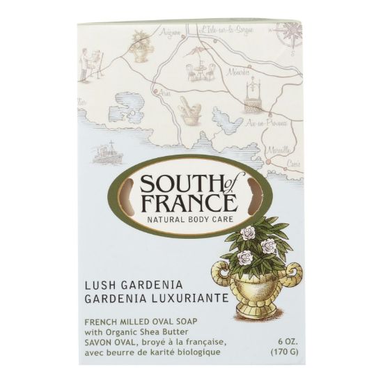 South Of France Bar Soap - Lush Gardenia - 6 oz - 1 each