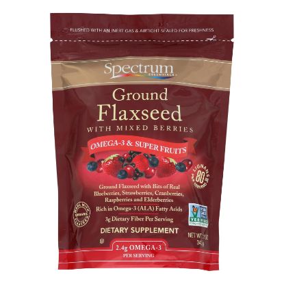 Spectrum Essentials Ground Flax with Mixed Berries - 12 oz
