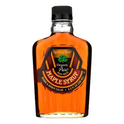 Spring Tree Maple Syrup - Organic - Grade A - Glass Bottle - 8.5 oz - 1 each