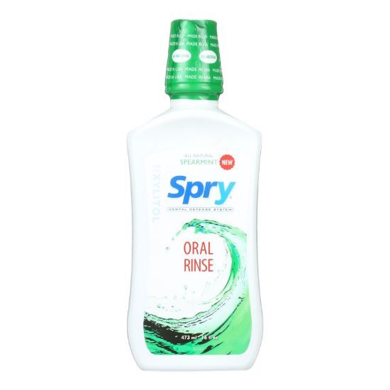 Spry Oral Rinse - Spearmint - 16 Fl oz.