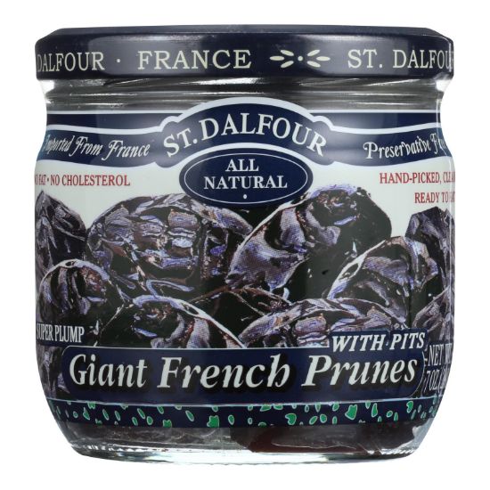 St Dalfour Prunes - French - Giant - With Pits - 7 oz - Case of 6