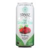 Steaz Zero Calorie Green Tea - Raspberry - Case of 12 - 16 Fl oz.