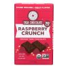 Taza Chocolate Stone Ground Organic Dark Chocolate Bar - Raspberry Crunch - Case of 10 - 2.5 oz.