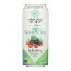 Steaz Zero Calorie Green Tea - Blackberry - Case of 12 - 16 Fl oz.