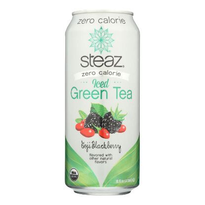 Steaz Zero Calorie Green Tea - Blackberry - Case of 12 - 16 Fl oz.