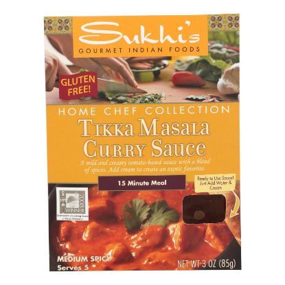 Sukhi's Gourmet Indian Food Tikka Masala Sauce - 3 oz - Case of 6