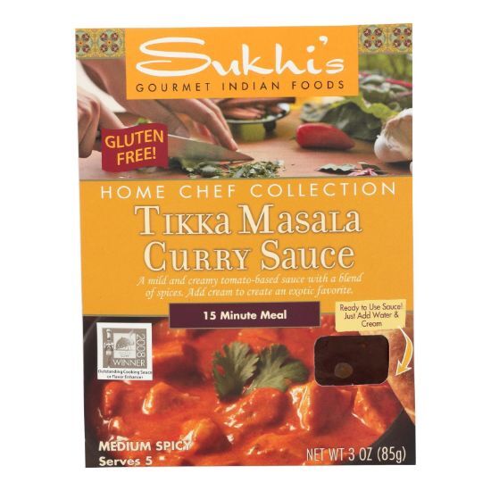 Sukhi's Gourmet Indian Food Tikka Masala Sauce - 3 oz - Case of 6