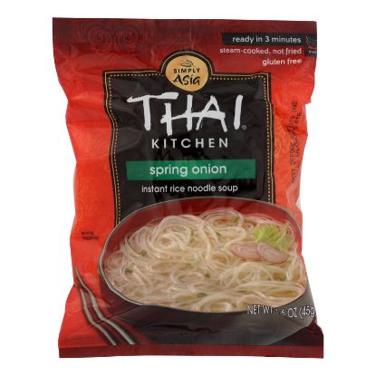 Thai Kitchen Instant Rice Noodle Soup - Spring Onion - Mild - 1.6 oz - Case of 6