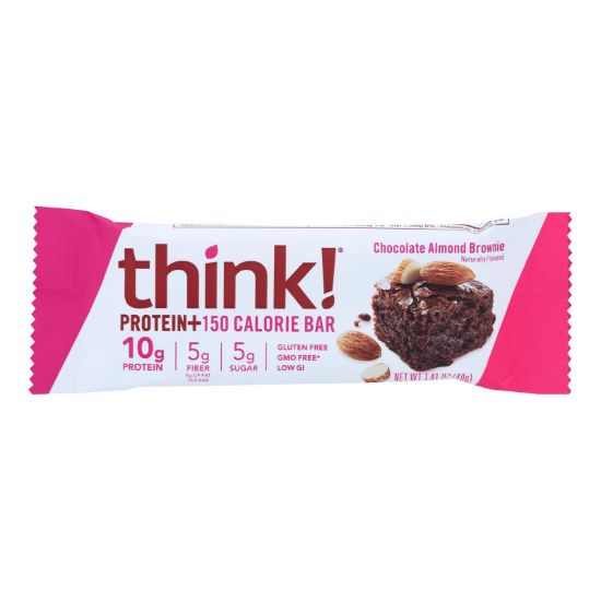 Think Products thinkThin Bar - Lean Protein Fiber - Chocolate Almond - 1.41 oz - 1 Case