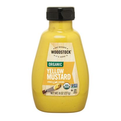 Woodstock Organic Mustard - Yellow - Case of 12 - 8 oz.