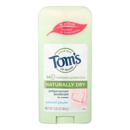 Tom's of Maine Women's Antiperspirant Deodorant Natural Powder - 2.25 oz - Case of 6