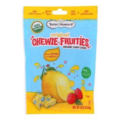 Torie and Howard Chewie Fruities - Lemon and Raspberry - Case of 6 - 4 oz.