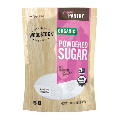 Woodstock Sugar - Organic - Powdered - 16 oz - case of 12
