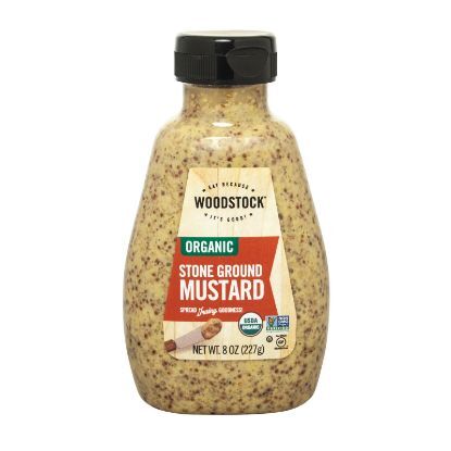 Woodstock Organic Mustard - Stoneground - Case of 12 - 8 oz.