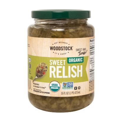 Woodstock Organic Sweet Relish - Case of 12 - 16 oz.