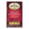 Twining's Tea Black Tea - English Afternoon - Case of 6 - 20 Bags
