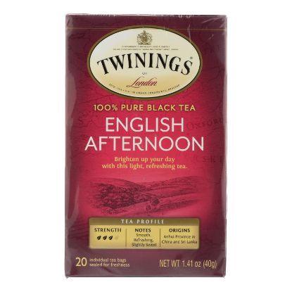 Twining's Tea Black Tea - English Afternoon - Case of 6 - 20 Bags