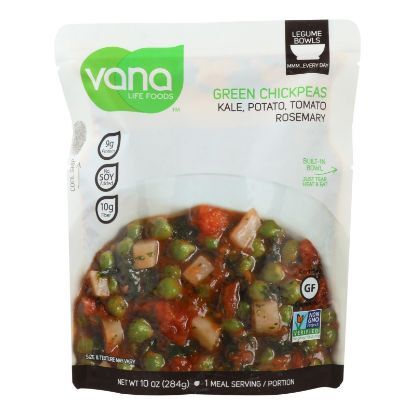 Vana Life Foods Kale Potato Tomato Rosemary Green Chickpea Legume Bowls  - Case of 6 - 10 OZ
