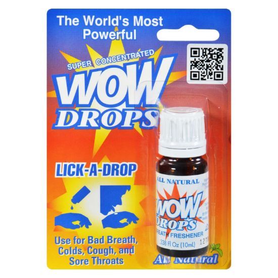 wow drops 32 oz. Breath Freshener with pure peppermint oil 