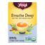 Yogi Organic Breathe Deep Herbal Tea Caffeine Free - 16 Tea Bags - Case of 6