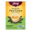 Yogi Organic Pure Green Herbal Tea - 16 Tea Bags - Case of 6