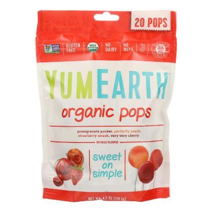 Yumearth Organics Organic - Lollipops - Case of 12 - 4.2 oz.