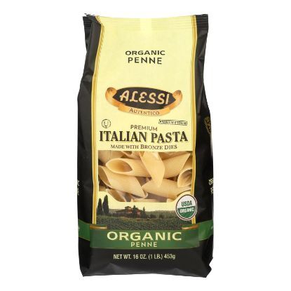 Alessi Italian Pasta - Organic Penne - Case of 12 - 16 oz.