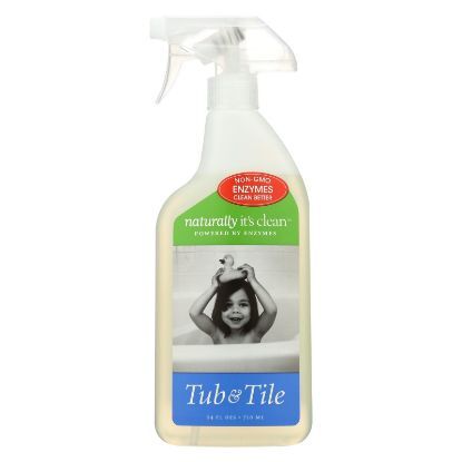 Naturally Clean Tub and Tile Cleaner Spray - Case of 6 - 24 Fl oz.