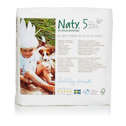 Naty - Baby Diaper Size 5 27lb - Case of 4 - 23 CT