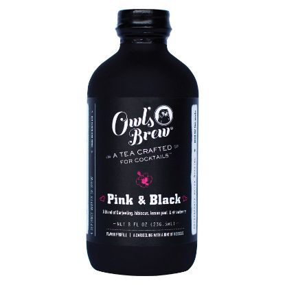 Owl's Brew Pink and Black Tea - Case of 6 - 8 Fl oz.