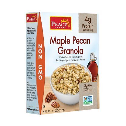 Peace Cereals Granola - Maple Pecan - Case of 6 - 11 oz.