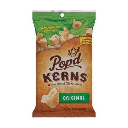 Pop'D Kerns Corn Snacks - Original - Case of 8 - 10 oz.