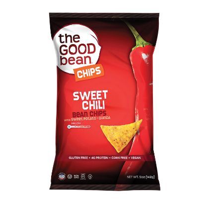 The Good Bean Chips with Sweet Potato and Quinoa - Sweet Chili - Case of 12 - 5 oz.