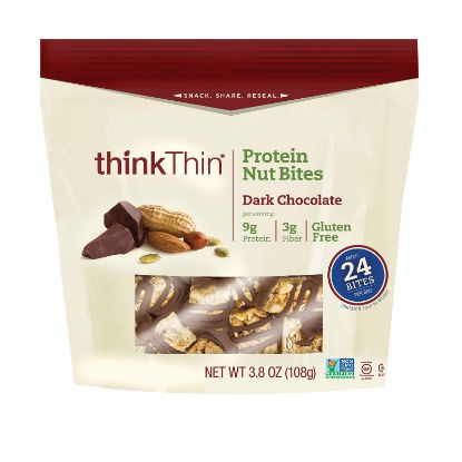 Think Products Protein Bites - Dark Chocolate - Case of 6 - 3.8 oz.